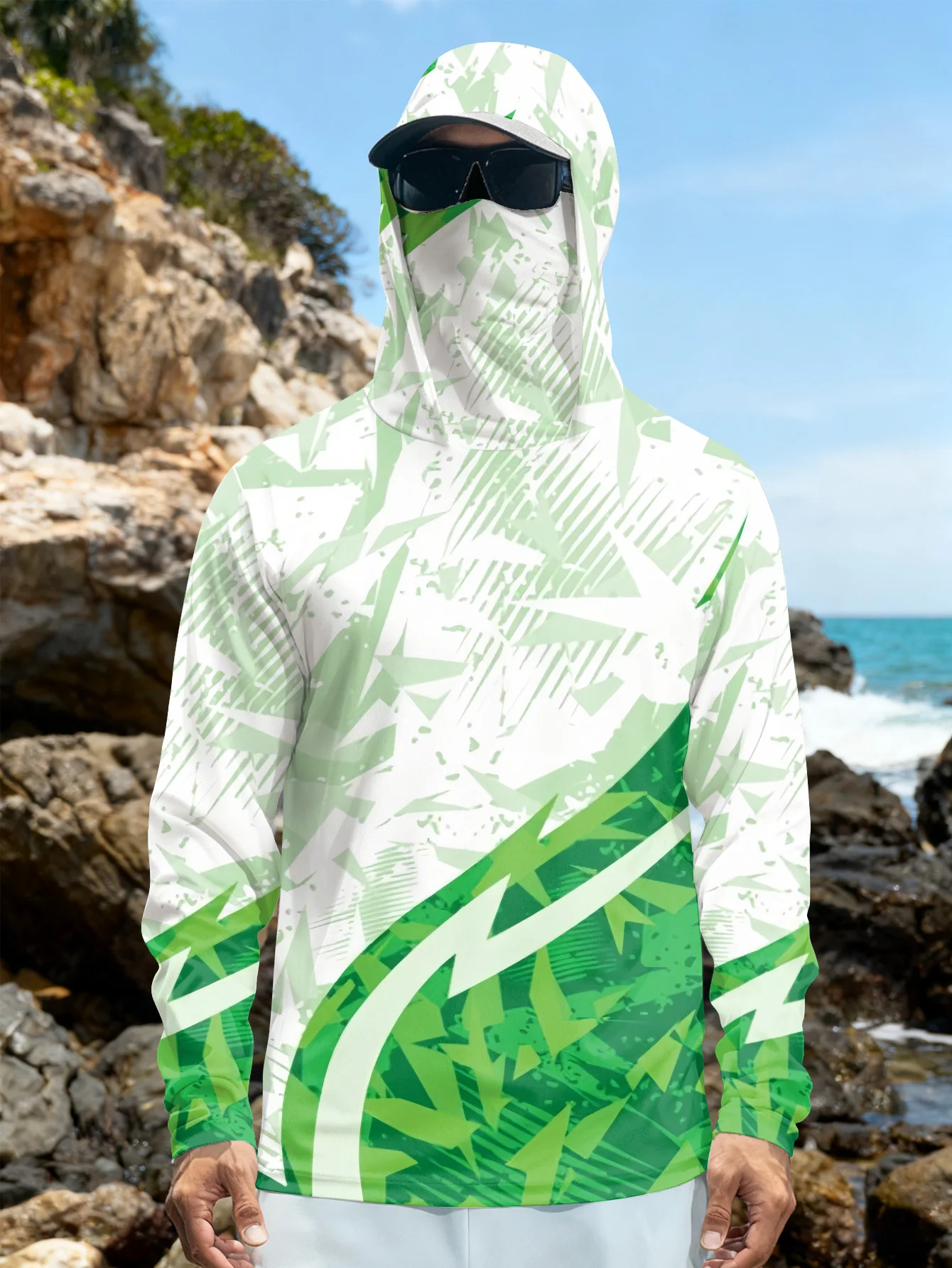 Rash Guard - Camisa de pesca para hombre con