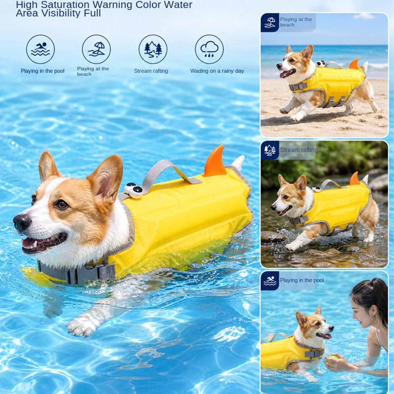 Life Jacket - Chaleco Salvavidas Ajustable para Perros, Alta
