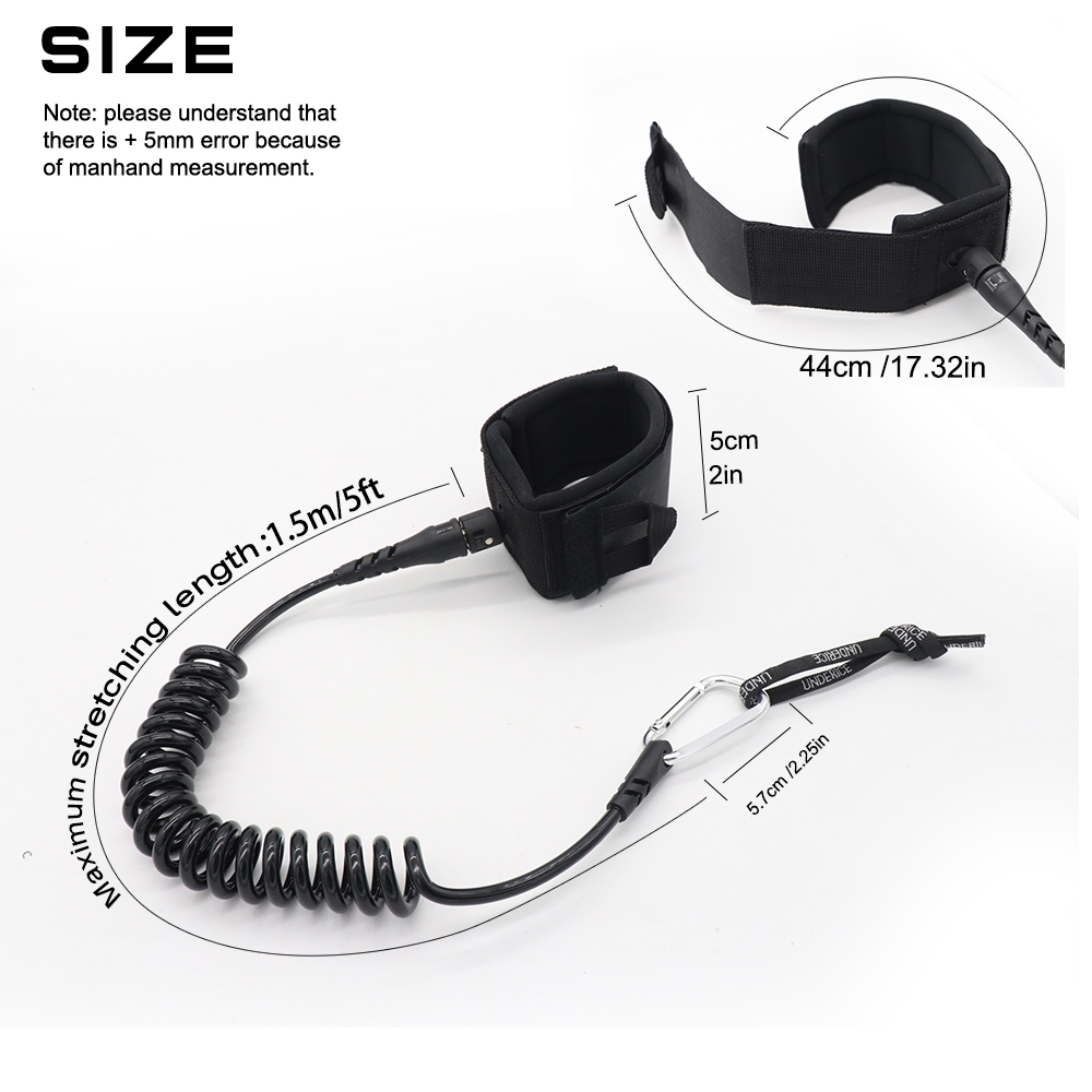 Correa de Surf UICE de 5 Pies  - Surfboard Leash reseña y precio