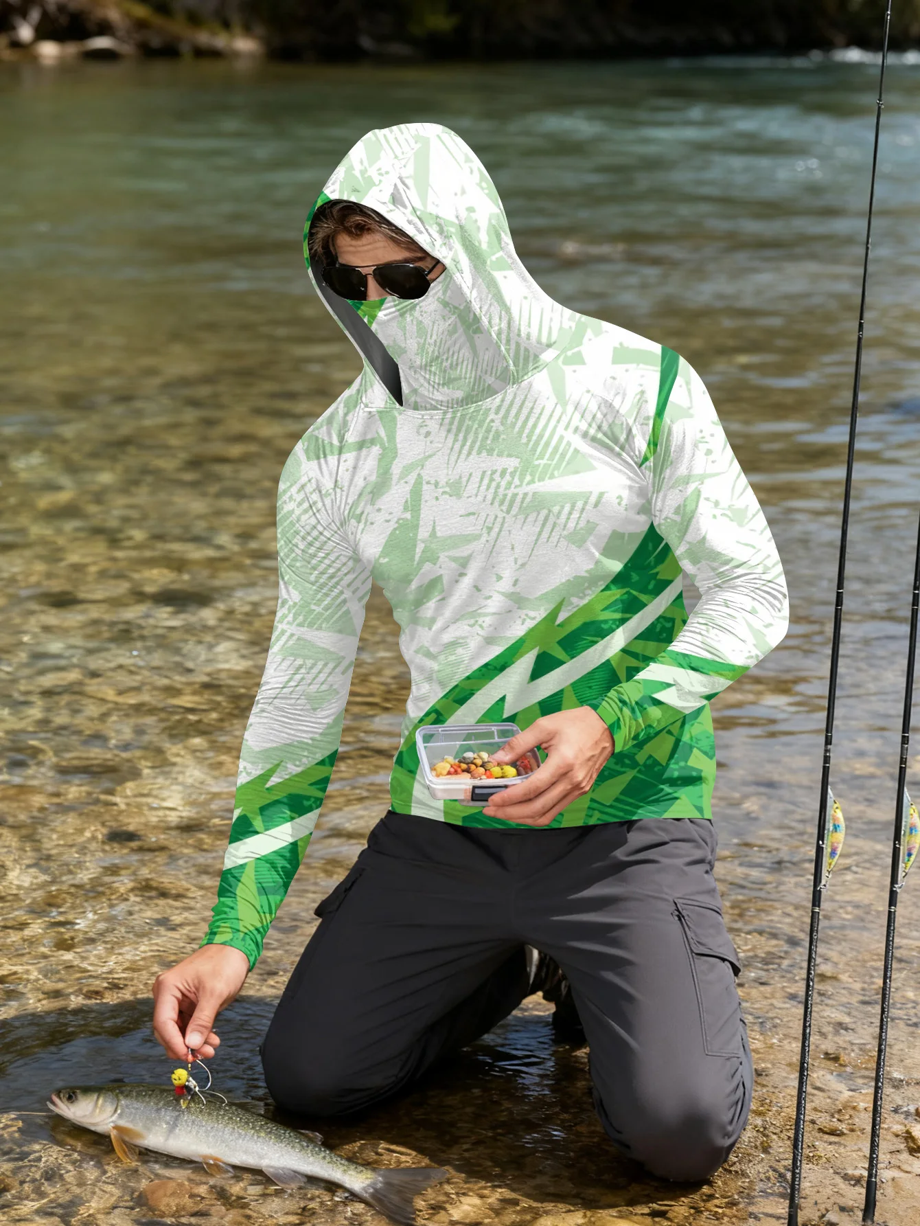 Camisa de pesca para hombre co - Rash Guard reseña y precio