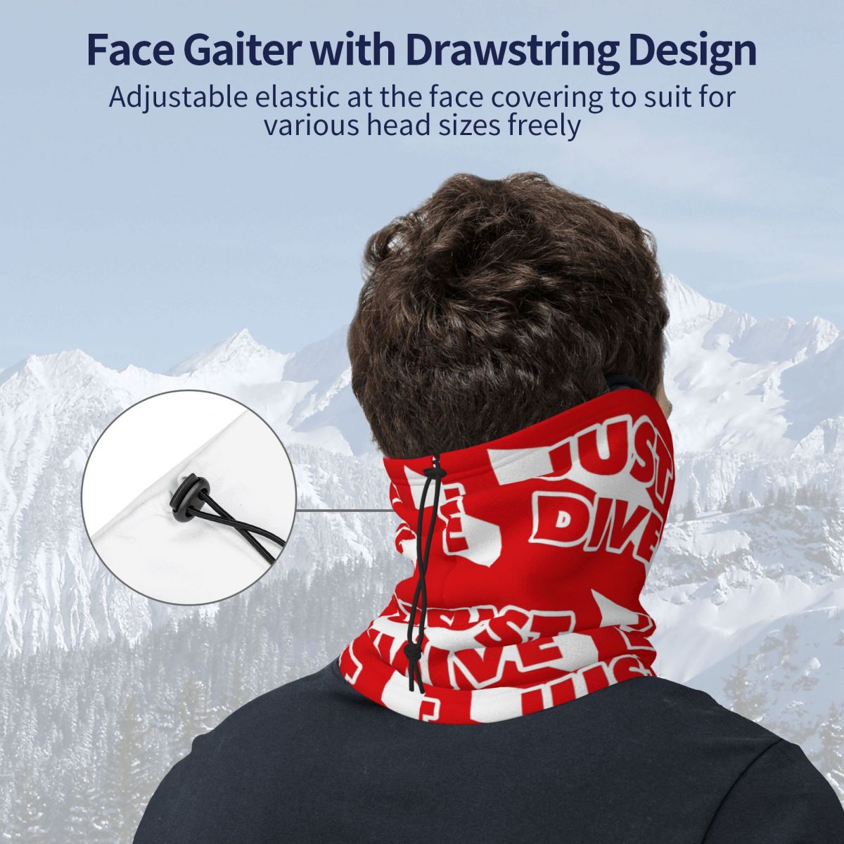 Bandana con estampado de bande - Diving Mask reseña y precio